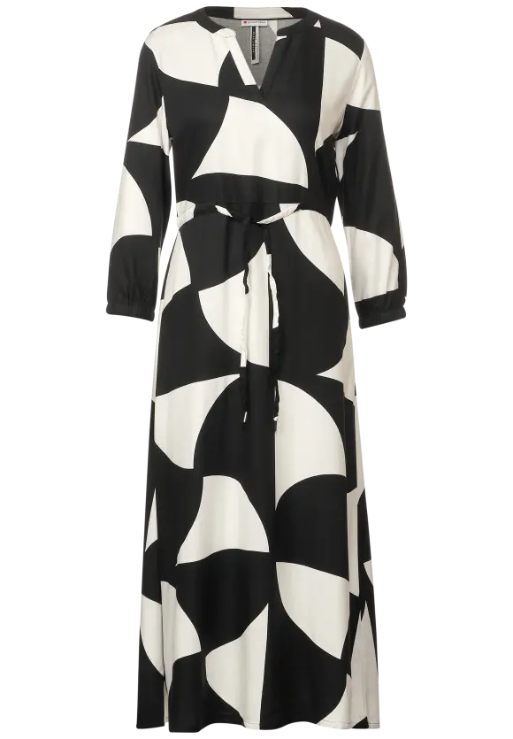 143691- Black/White Print Dress - – One Boutique Street Seven Fifty