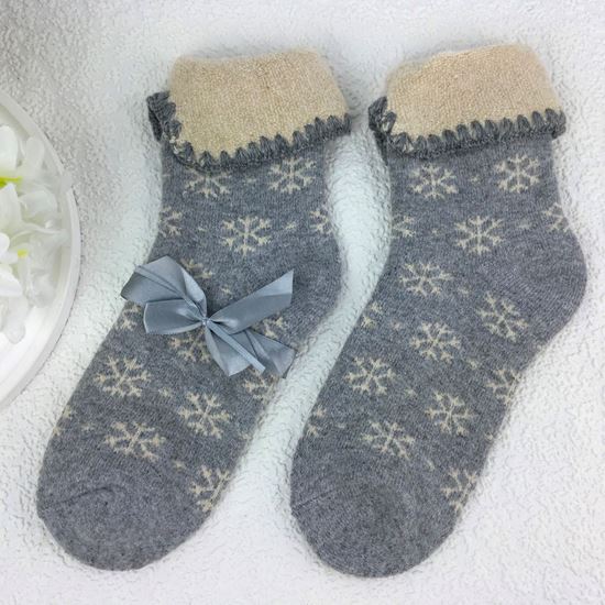 Snowflake Socks - Grey - Reeves