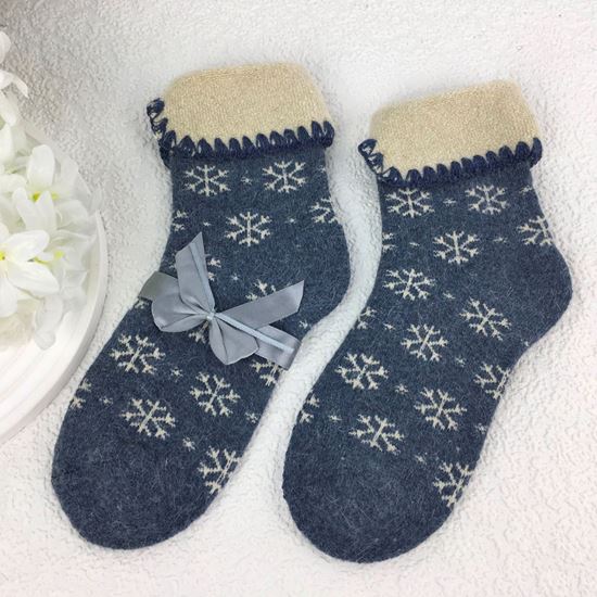 Snowflake Socks - Blue - Reeves