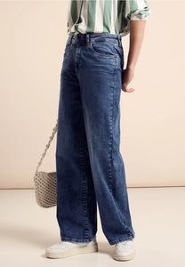 378109 - Dark Blue Wide Legs Jeans - Street One