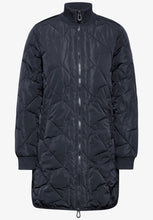 Load image into Gallery viewer, 101021 - Dark Navy Long Blouson Coat - Cecil