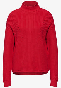 302902- Red Turtleneck Jumper - Street One