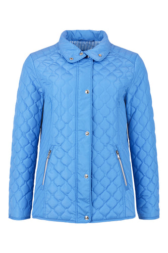 843- Blue Quilted Jacket- Frandsen