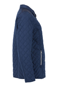 843- Navy Quilted Jacket- Frandsen