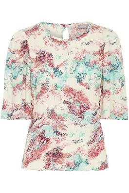 3510- Floral Print Blouse - Fransa