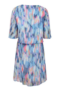 6333 - Abstract Printed Dress - Sunday