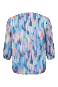 6334 - Abstract Print Blouse - Sunday