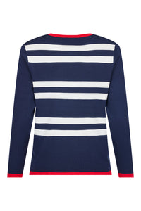 6428 - Striped Jumper - Navy - Sunday