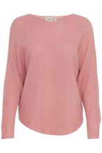 Load image into Gallery viewer, 1845- Batwing Ribbed Jumper- Pink- Fransa