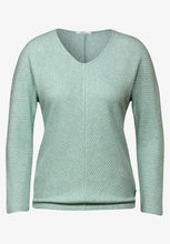 Load image into Gallery viewer, 322386- Glaced Green V- Neck Jumper - Cecil