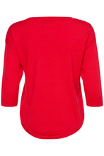 Load image into Gallery viewer, 7204- Button detail Jumper- Poinsettia- Fransa