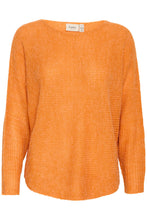 Load image into Gallery viewer, 1845- Knitted Round Neck Jumper- Orange- Fransa