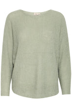 Load image into Gallery viewer, 1845- Knitted Round Neck Jumper- Sage Green- Fransa