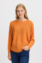 Load image into Gallery viewer, 1845- Knitted Round Neck Jumper- Orange- Fransa