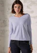 Load image into Gallery viewer, 322386- Gentle Lilac V- Neck Jumper - Cecil