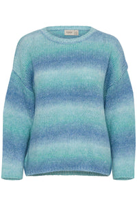 4269- Round Neck Jumper- Blue/Green- Fransa