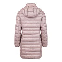 103- Long Quilted Coat- Dusty Pink- Frandsen