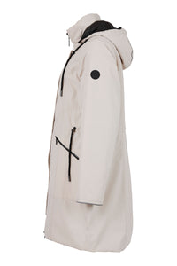 756- Fransden Reversible Raincoat- Stone/Black