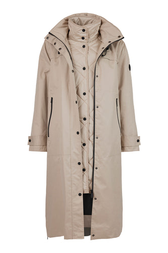 760- Frandsen Quilted Layer Waterproof Coat- Sand