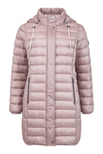 Load image into Gallery viewer, 103- Long Quilted Coat- Dusty Pink- Frandsen