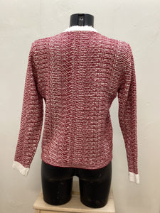 Dm161- Crayola Pink  Channel Style Cardigan - Castle