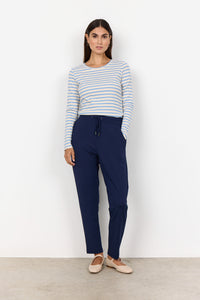 25089 - Trousers with Draw String - Blue - Soya Concept