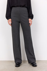 26670- High Waist Pinstripe Classic Trousers- Dark Grey- Soya Concept