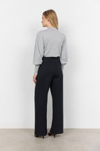 Load image into Gallery viewer, 26676- Check Print Classic High Waist Trousers- Black- Soya Concept