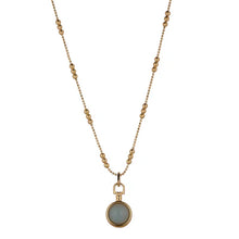 Load image into Gallery viewer, Gold Amazonite Pendant - Knight &amp; Day