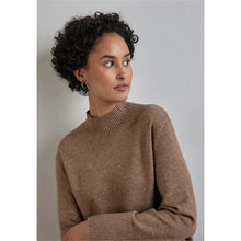 Load image into Gallery viewer, 302899- Rich Mocha Stand Up Collar Jumper -Street One