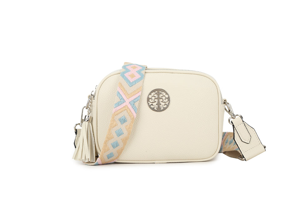 Fabric crossbody bag sale