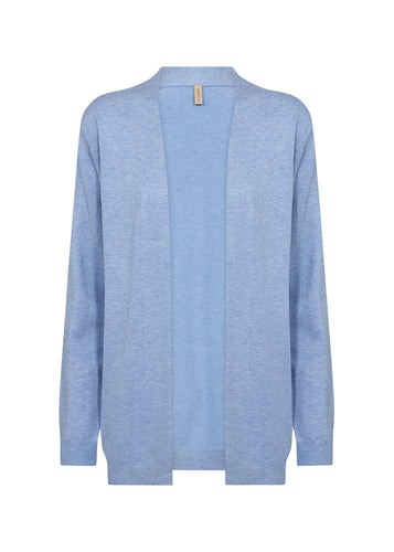 33522 - Knitted Cardigan - Blue - Soya Concept