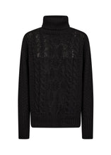 Load image into Gallery viewer, 33574- Roll Neck Knit Jumper- Black - Soya Concept