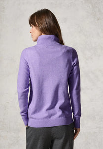 253869- Lilac Zip Cardigan - Cecil