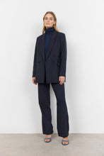 Load image into Gallery viewer, 40871- Structured Pinstripe Blazer- Navy- Soya Concept