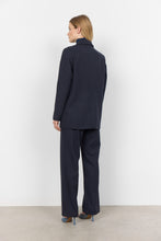 Load image into Gallery viewer, 40871- Structured Pinstripe Blazer- Navy- Soya Concept