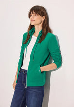 Load image into Gallery viewer, 321766 - Green Zip up Sweatshirt - Cecil