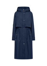 Load image into Gallery viewer, 40953 - Navy Trench Style Coat - Soya Concept