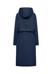 40953 - Navy Trench Style Coat - Soya Concept