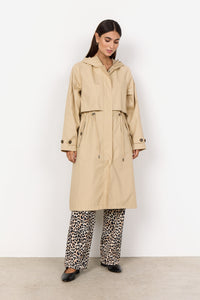 40953 - Beige Trench Style Coat - Soya Concept