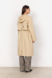 40953 - Beige Trench Style Coat - Soya Concept