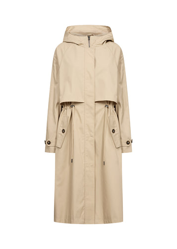 40953 - Beige Trench Style Coat - Soya Concept