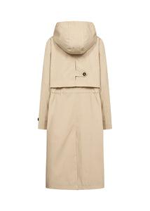 40953 - Beige Trench Style Coat - Soya Concept