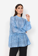 Load image into Gallery viewer, 41005 - Bow detail Blouse - Blue - Soya Concept