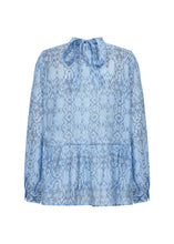 Load image into Gallery viewer, 41005 - Bow detail Blouse - Blue - Soya Concept