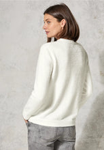 Load image into Gallery viewer, 303033- Vanilla White Featheryarn Roundneck Jumper - Cecil