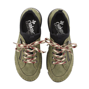 45973- Laced up Excursion Shoe- Olive/Black- Rieker