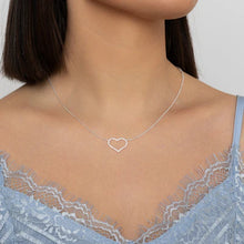 Load image into Gallery viewer, Silver Heart Necklace - Knight &amp; Day