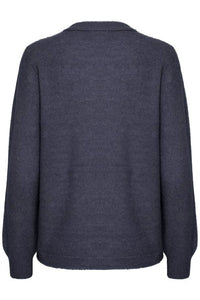 4492- Round Neck Jumper-Indigo- Fransa