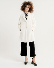 Load image into Gallery viewer, 411- Oversize Style Coat- White- Surkana